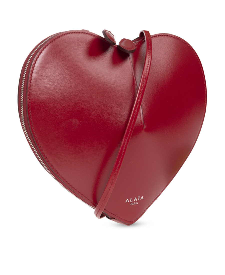 Alaïa Heart-shaped Satchel Bag In Red