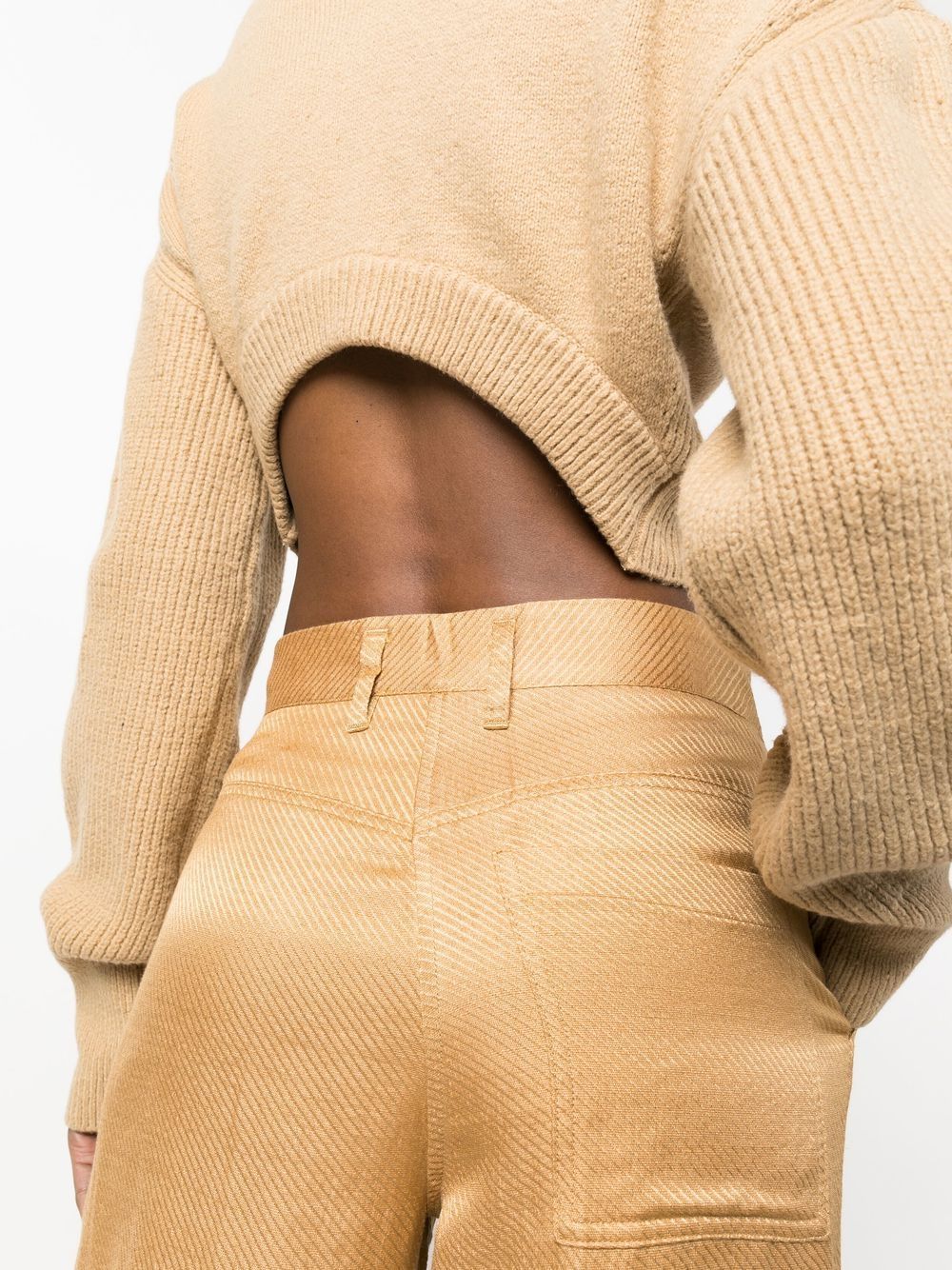 Forte Forte Wide-leg Tailored Trousers In Nude