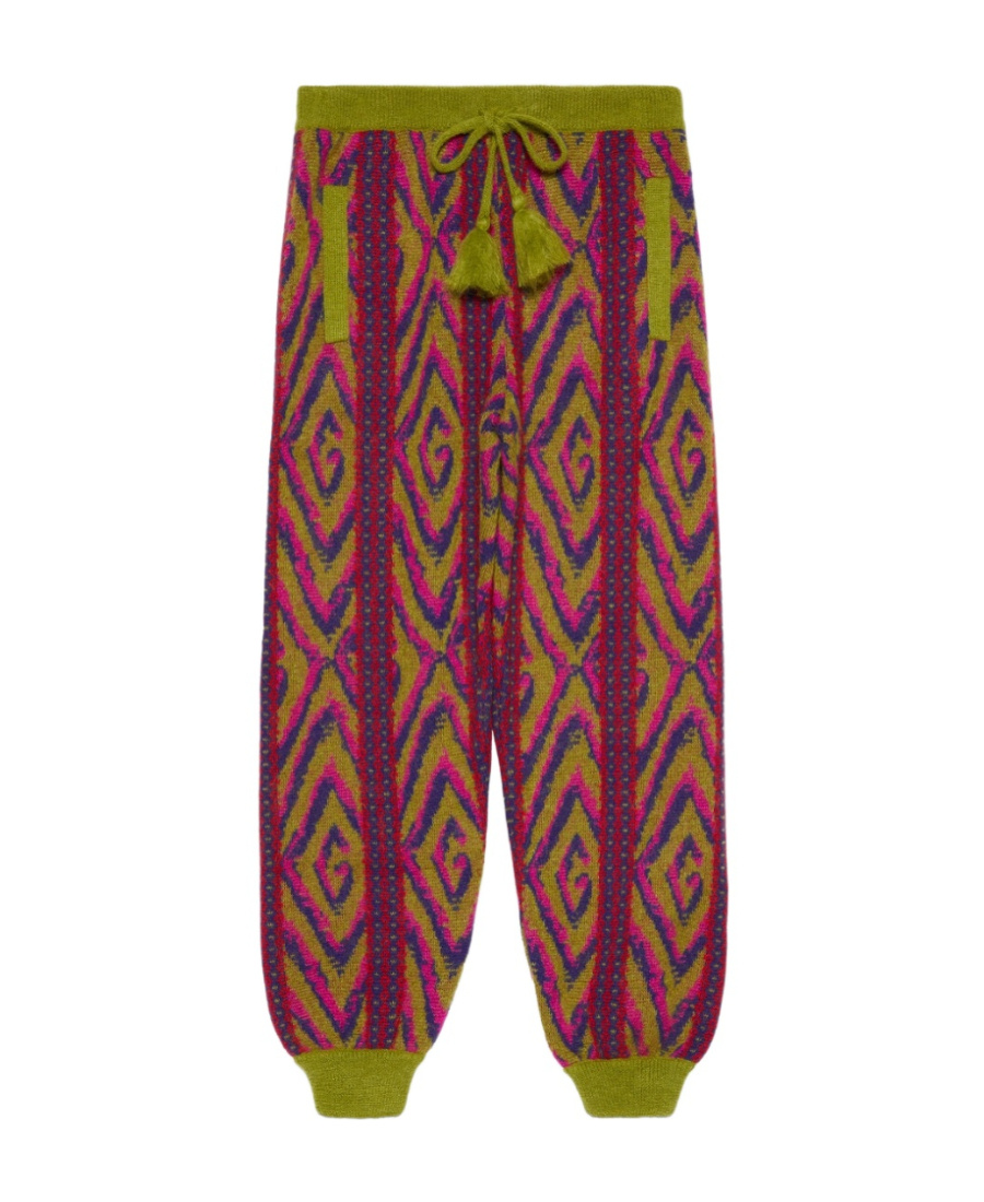 Gucci Jacquard Track Pants In Brown