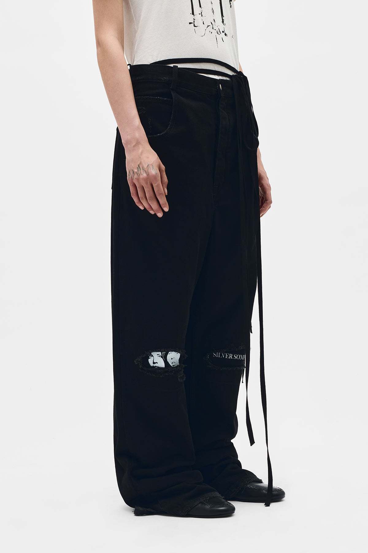 Ann Demeulemeester Olan 5 Pocket High-comfort Jeans In Black