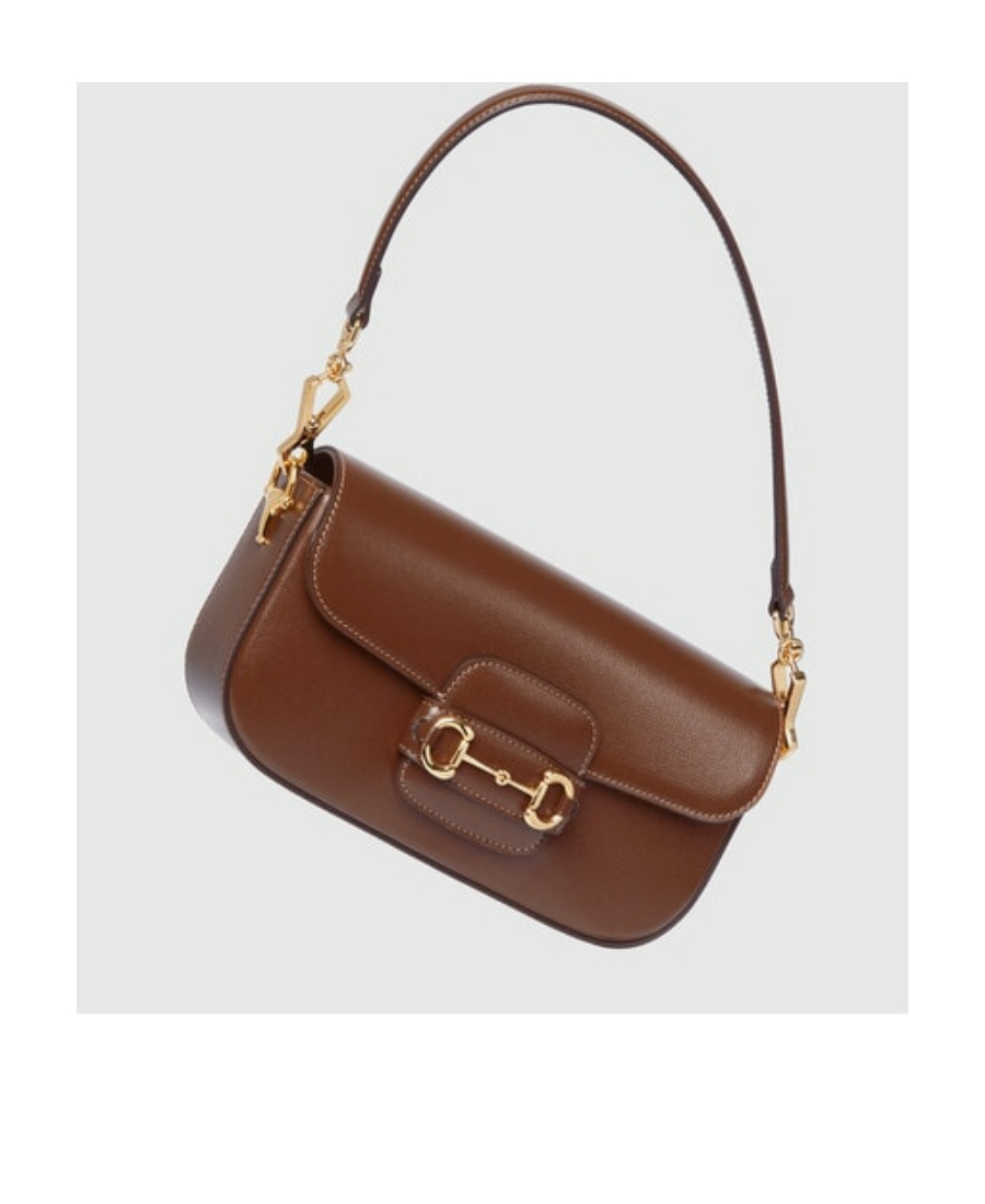 Gucci Horsebit 1955 Small Shoulder Bag In Brown