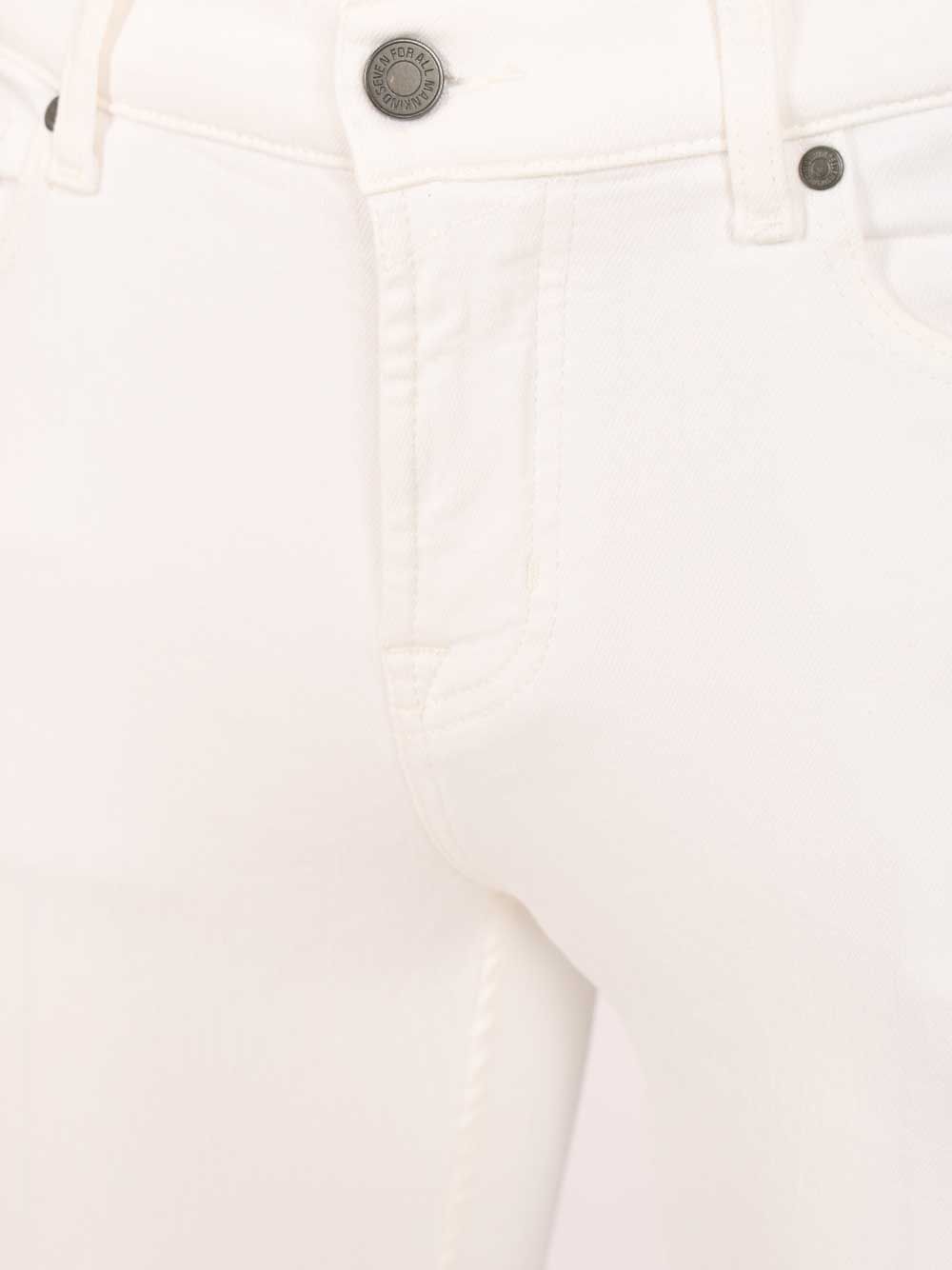 7 For All Mankind Slimmy Jeans White In White