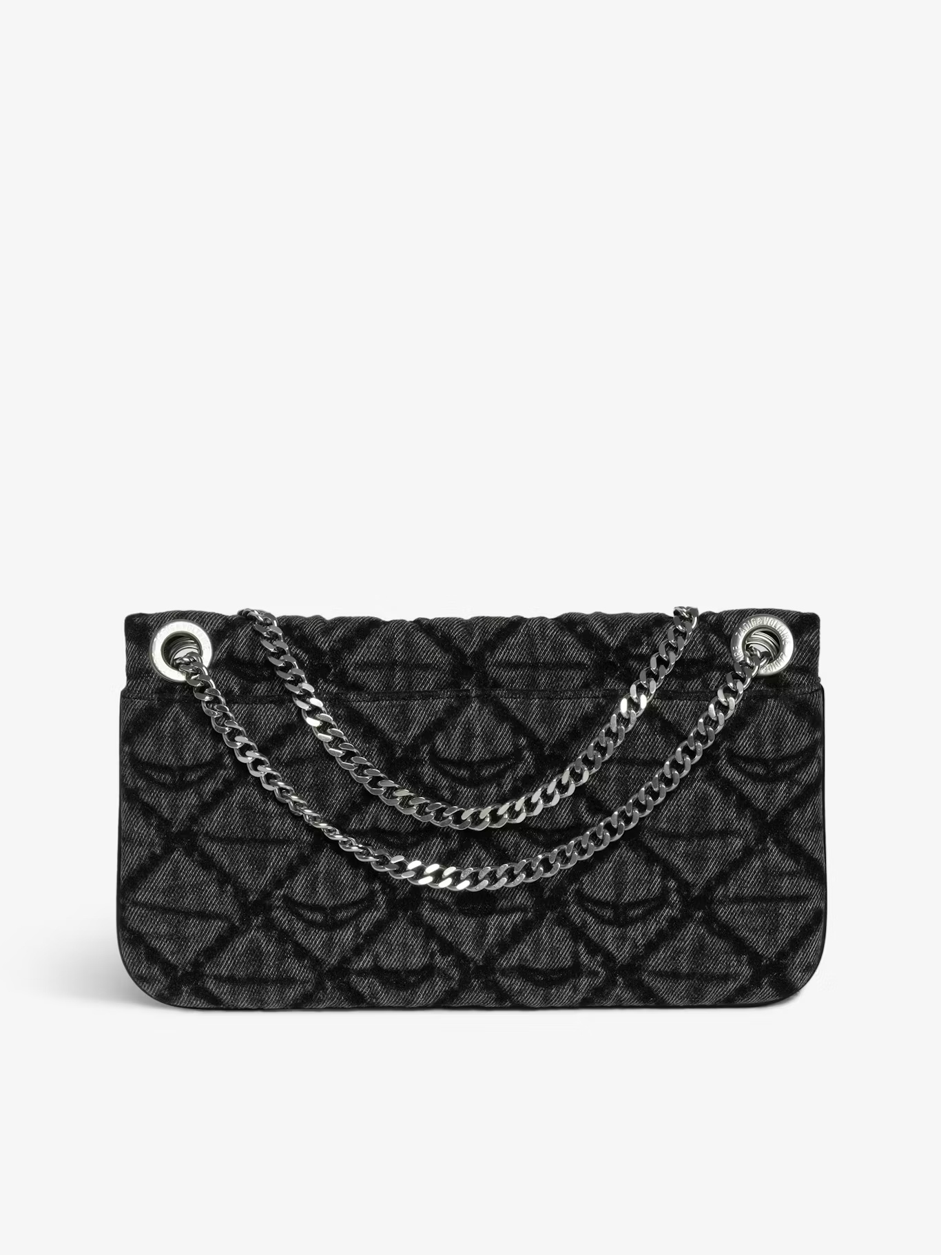 Zadig & Voltaire Chain Shoulder Bag In Gray