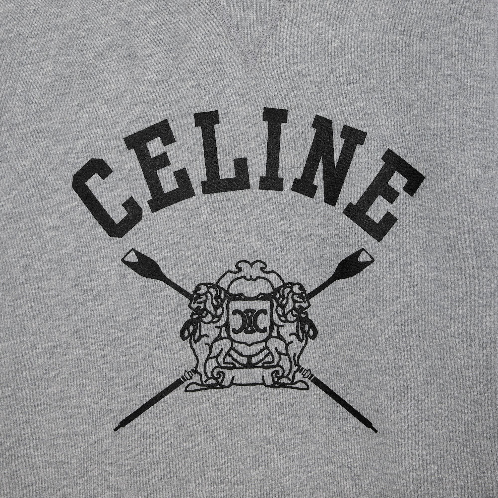 Celine Fleece Sweater In Gray