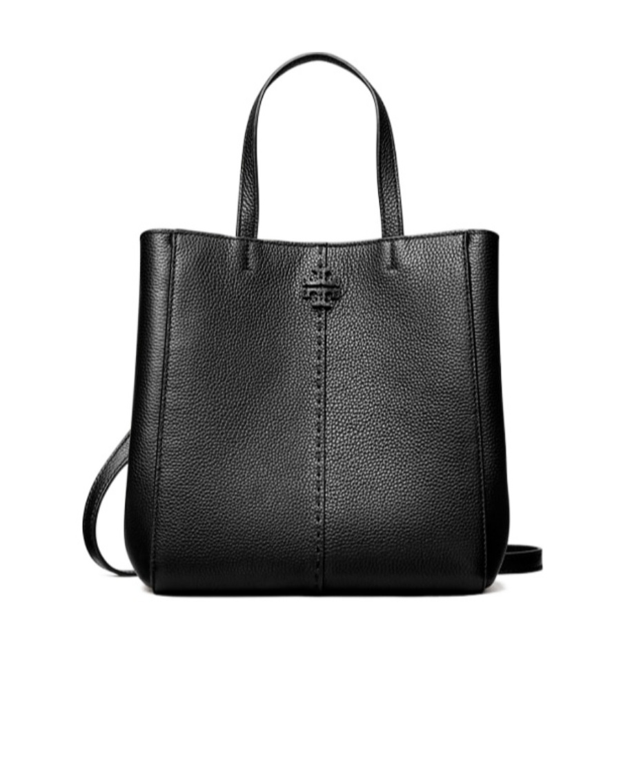 Tory Burch Double T Tote Bag In Black
