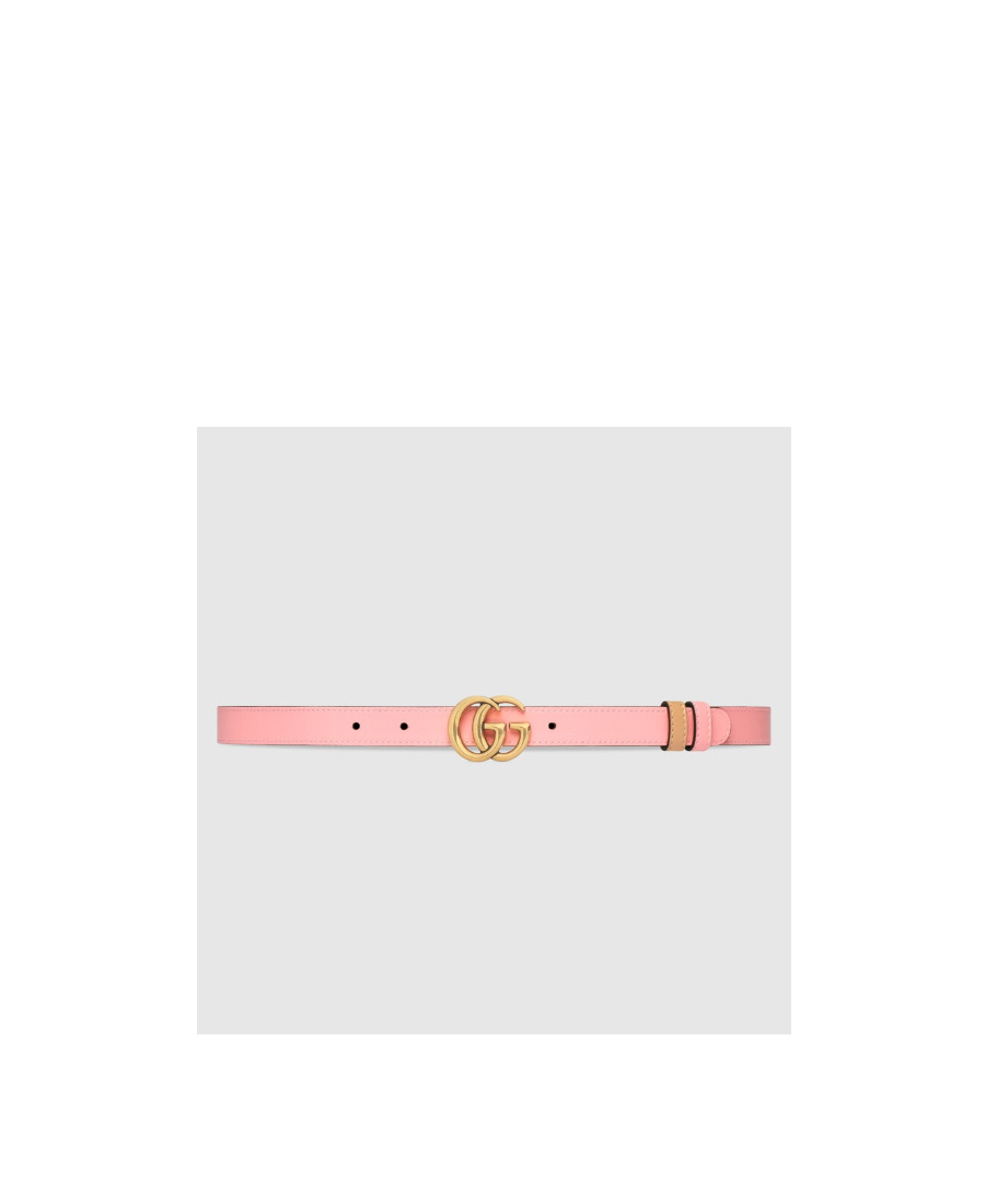 Gucci Gg Marmont Reversible Belt In Nude
