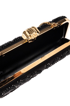 Versace Decorative Clutch In Black