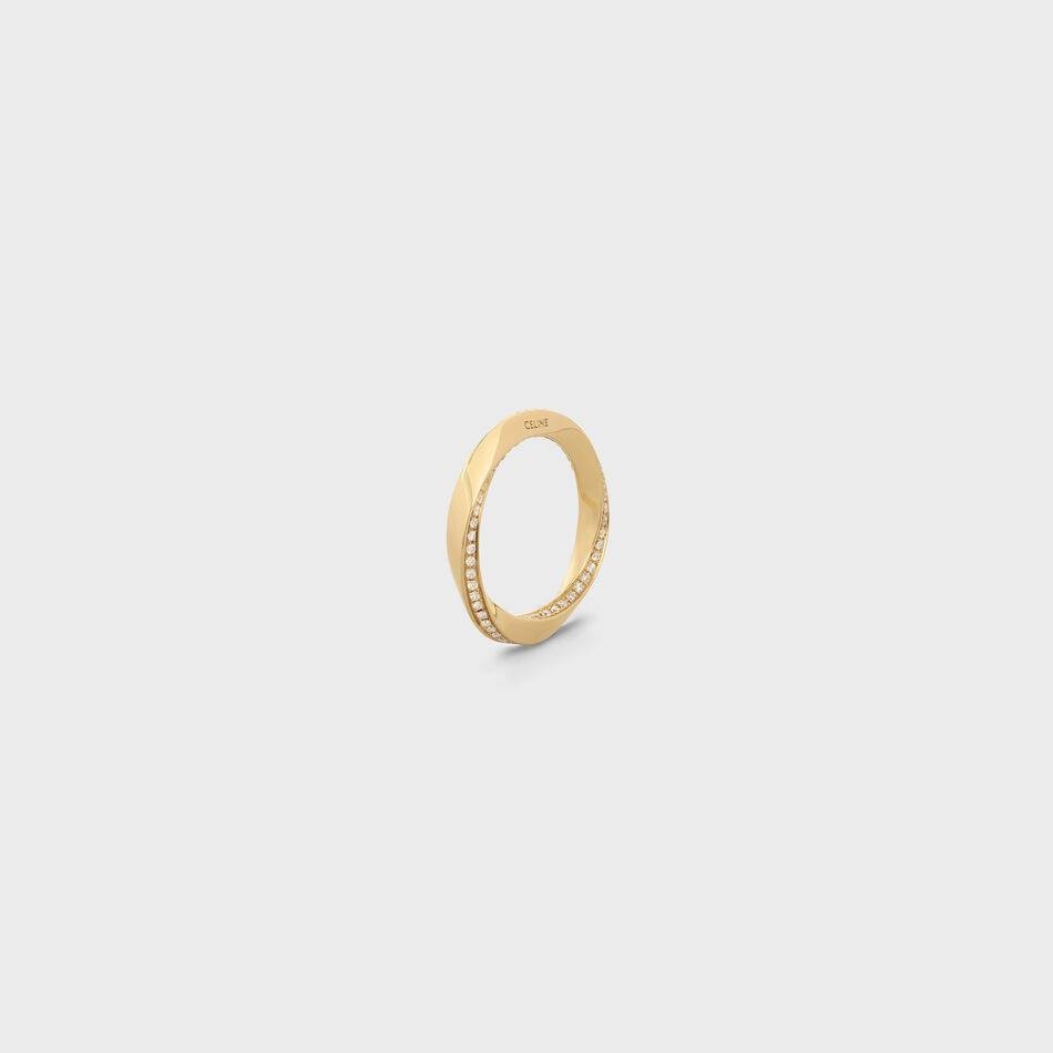 Celine Classic Ring In Yellow