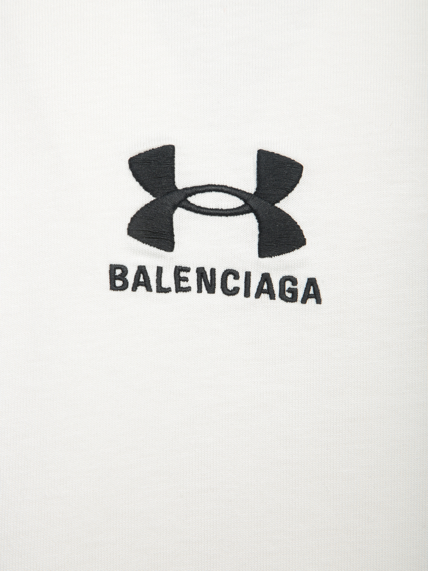 Balenciaga Chalk Cottonx Under Armour Oversize T-shirt In White