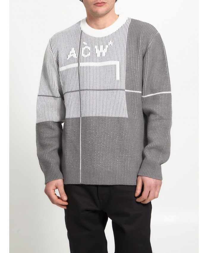 A-cold-wall* Round Neck Long-sleeved Sweater In Gray