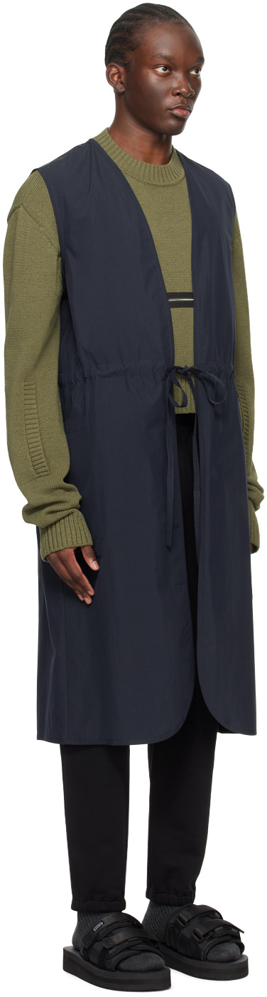 Craig Green Lab Sleeveless Coat In Black