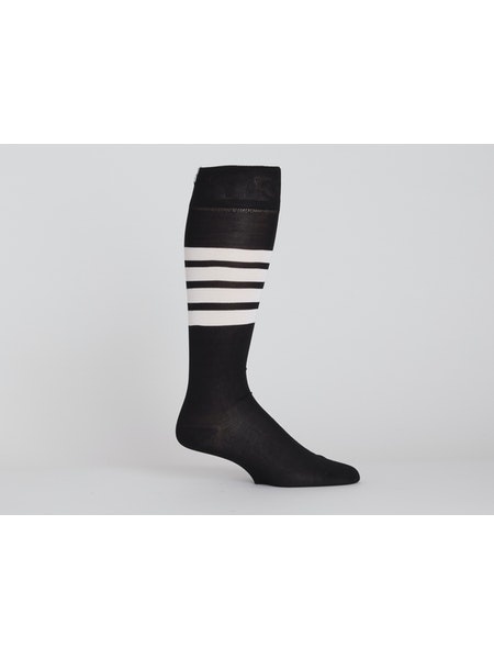 Thom Browne Athletic Mid Calf Socks In Black