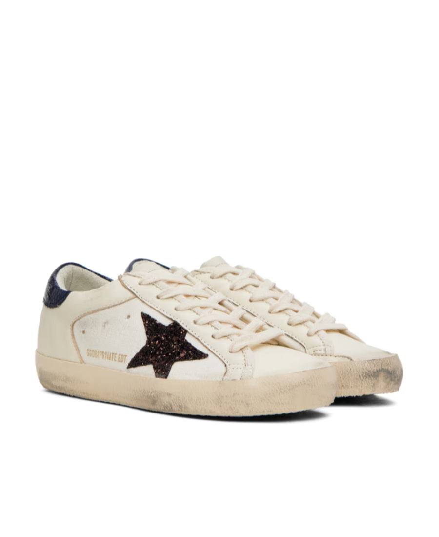 Golden Goose Star Pattern Low-top Casual Shoes In Nude