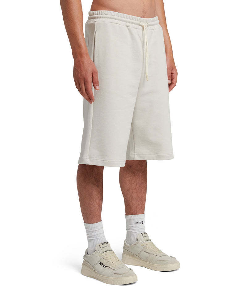 Msgm Drawstring Track Shorts In White