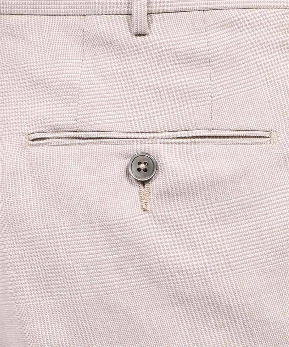 Shop Zegna Waistband Loop Casual Pants In White