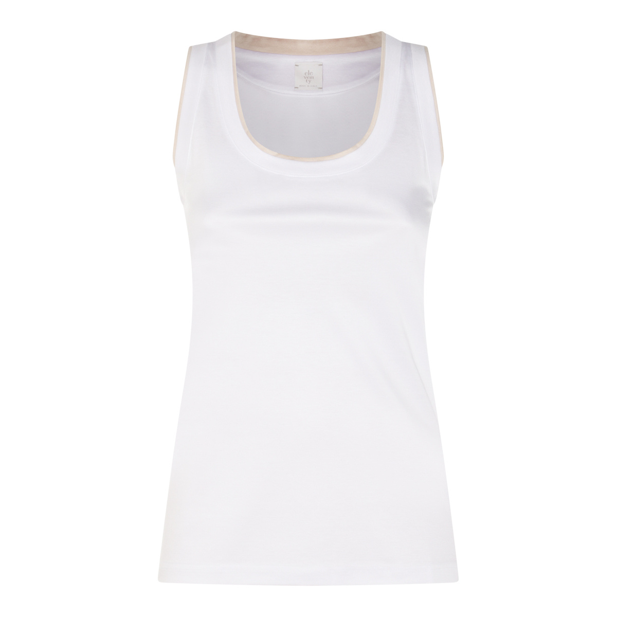 Eleventy Sleeveless Vest In White