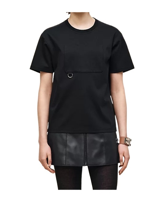 Hermes Maxi T-shirt In Black