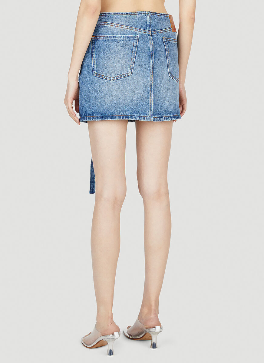 Y/project Emblem Skirt In Nude