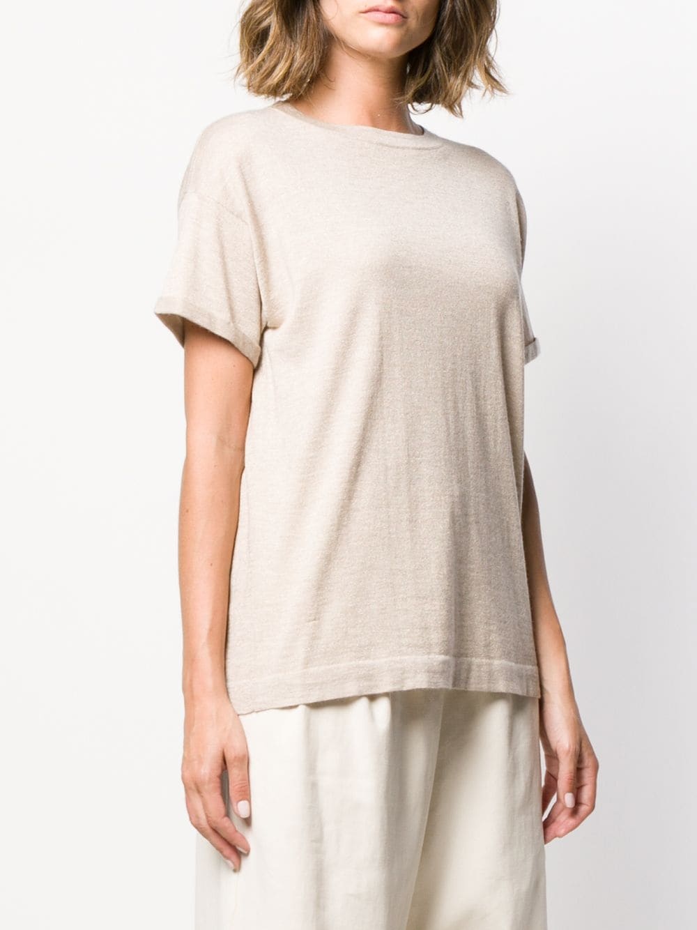 Brunello Cucinelli Relaxed Knitted Top In White