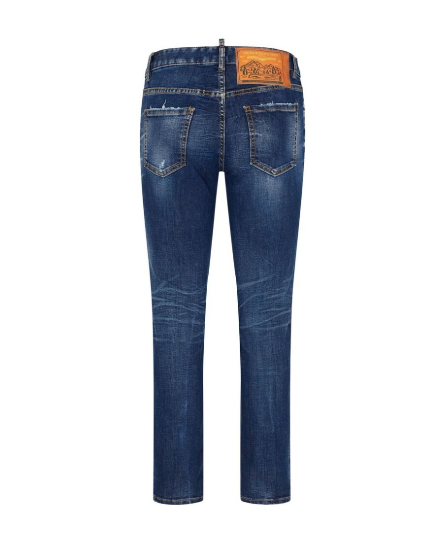 Dsquared2 Faded Slim-cut Jeans In Blue