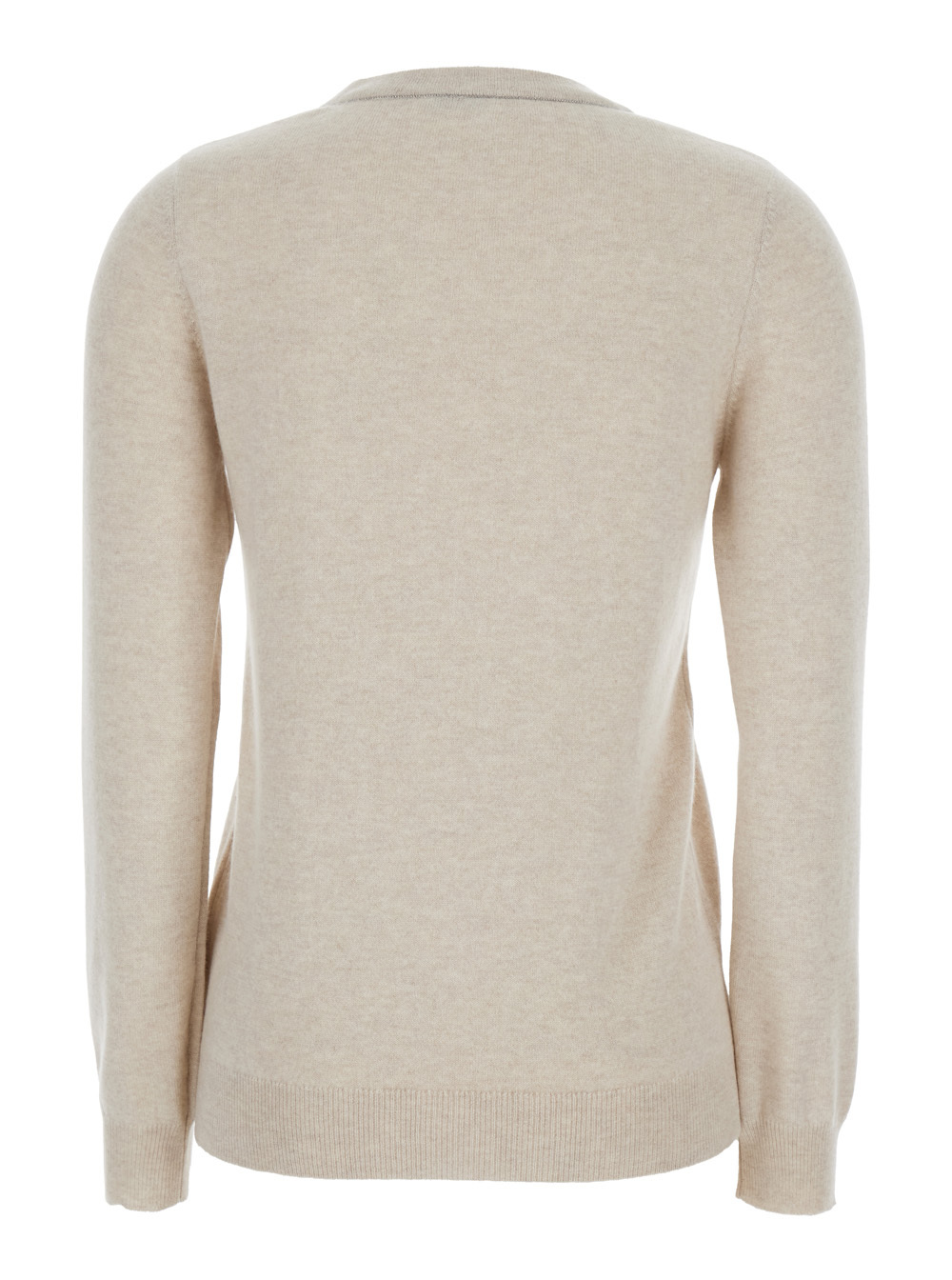 Brunello Cucinelli Beige Sweater With Round Neck In Cashmere Woman