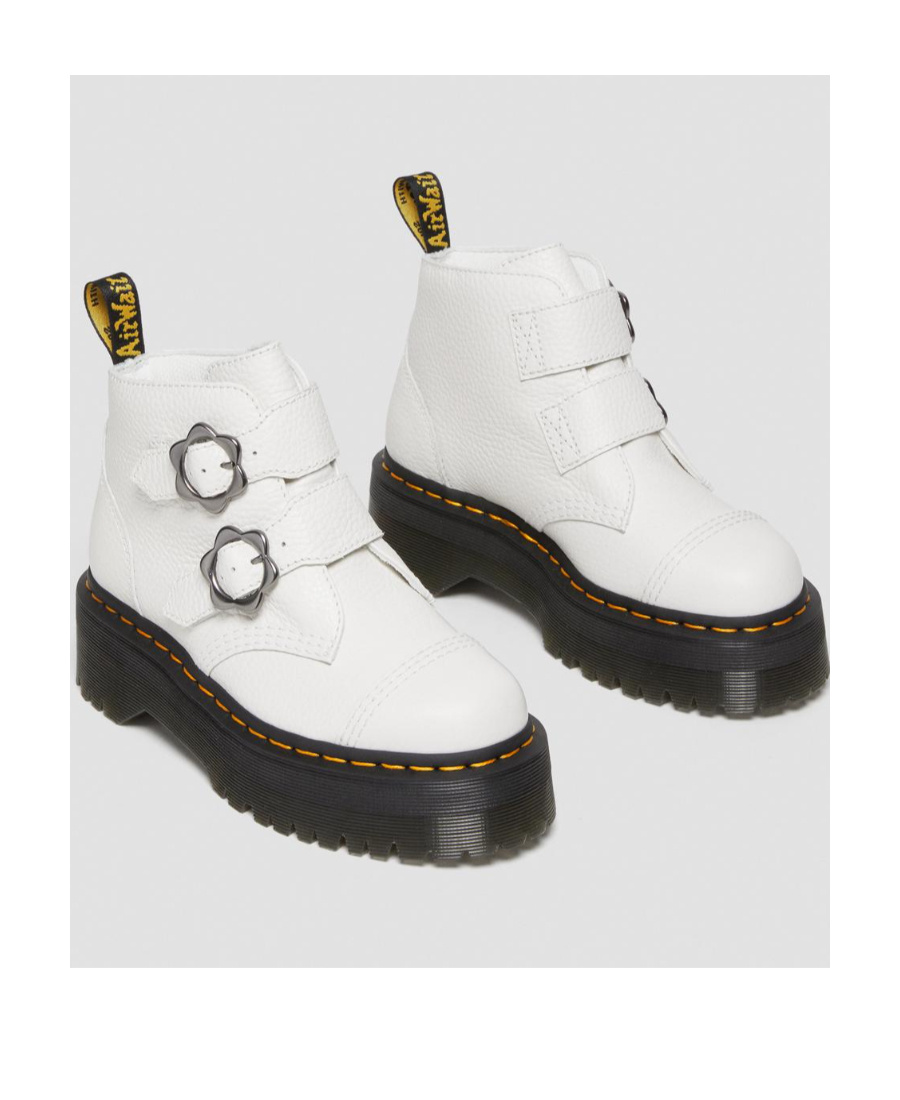Dr. Martens' Thick-soled Short Boots In White