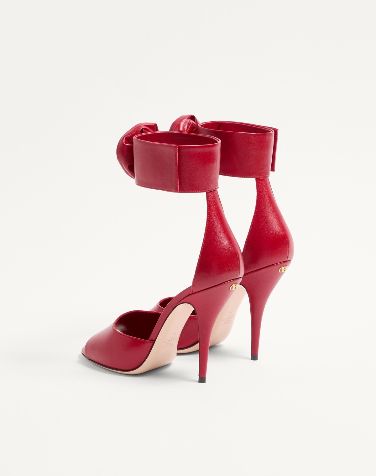 Valentino Open-toe High-heeled Sandals In Red