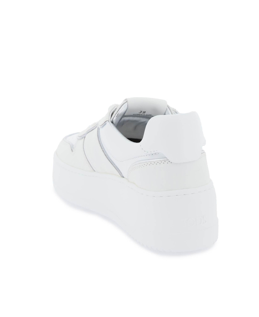 Tod's Women's Leather Platform Sneakers In White