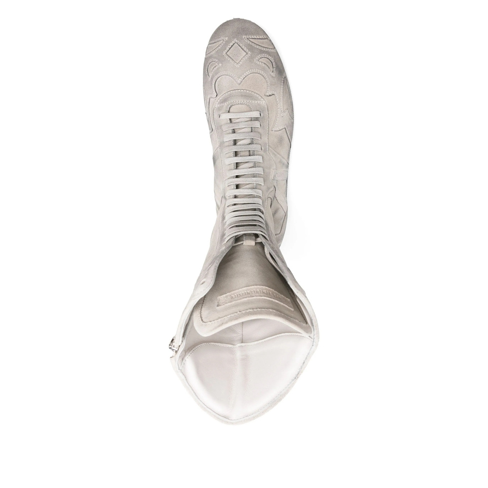 Ann Demeulemeester Round Toe Boots In Gray
