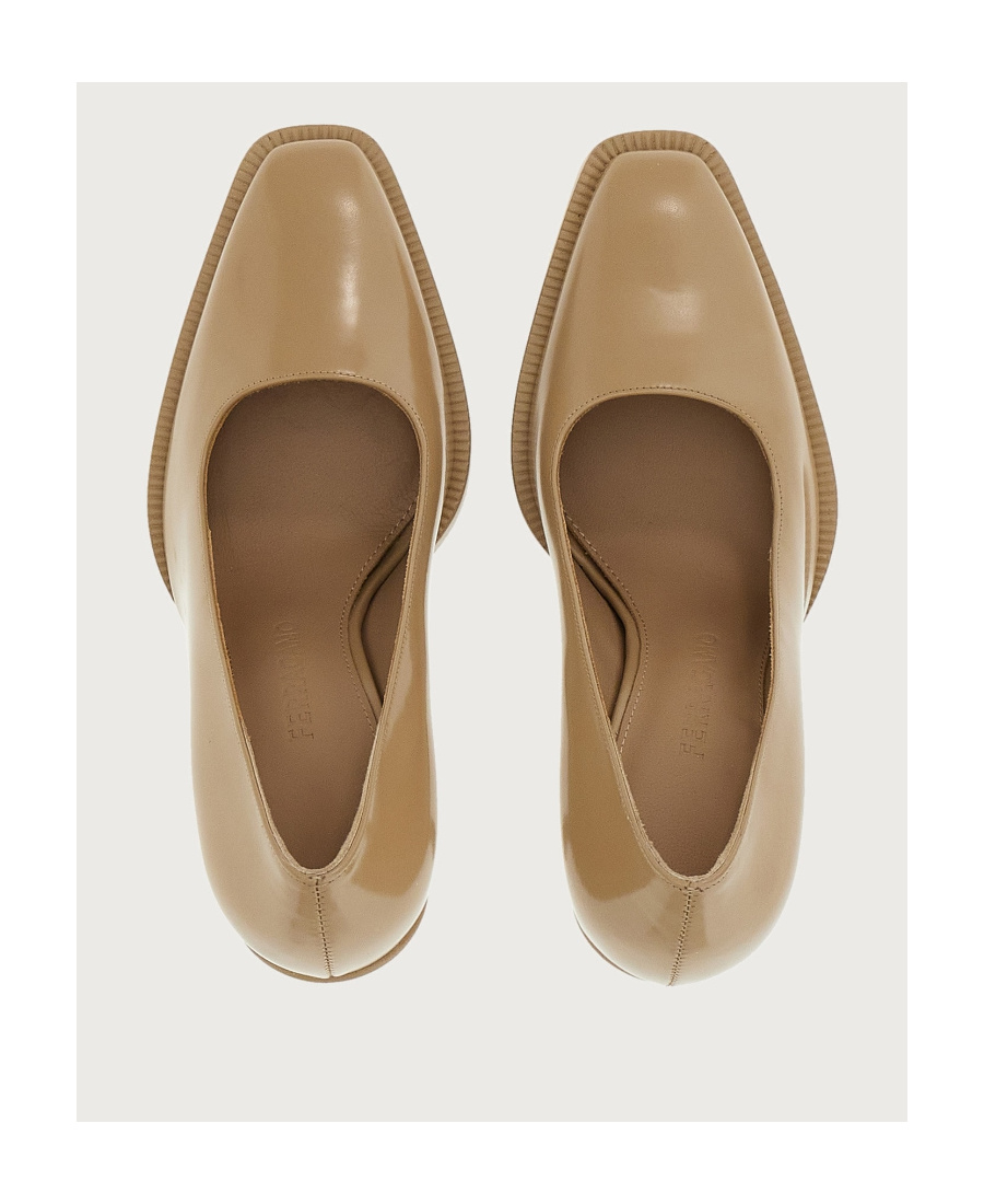 Ferragamo Salvatore Shaped Pointed-toe Pumps In Nude