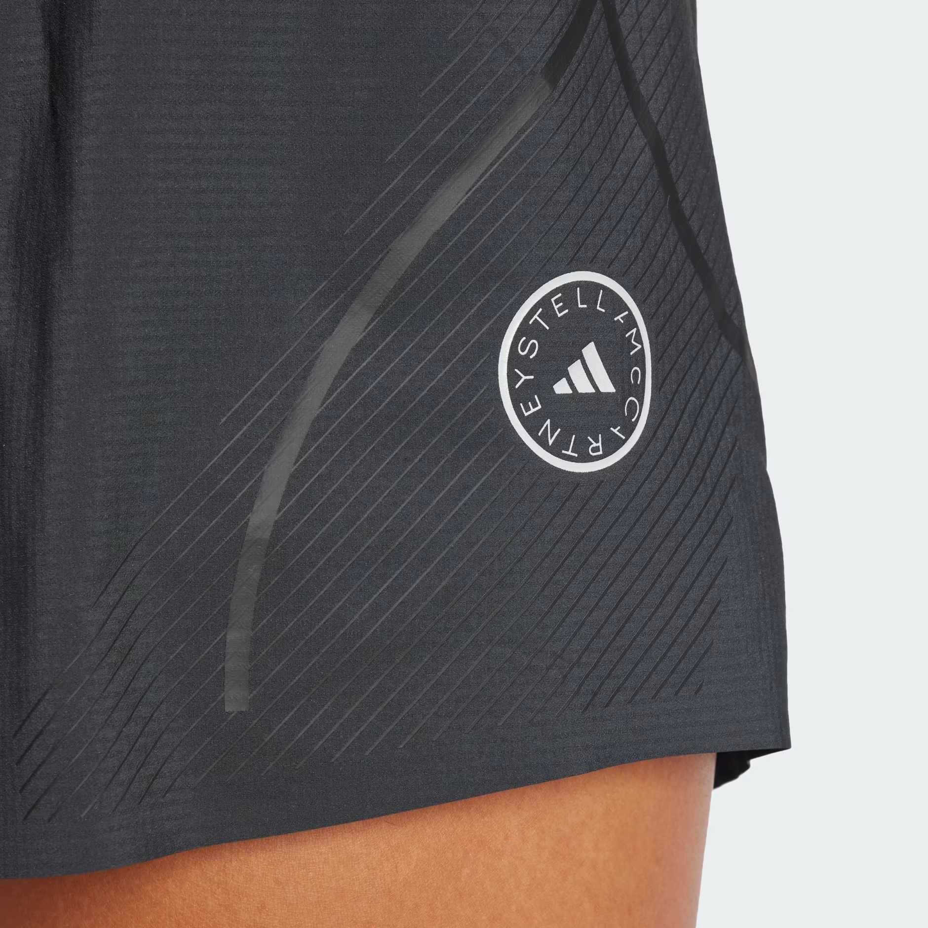 Shop Adidas By Stella Mccartney Truepace Running Shorts In Black