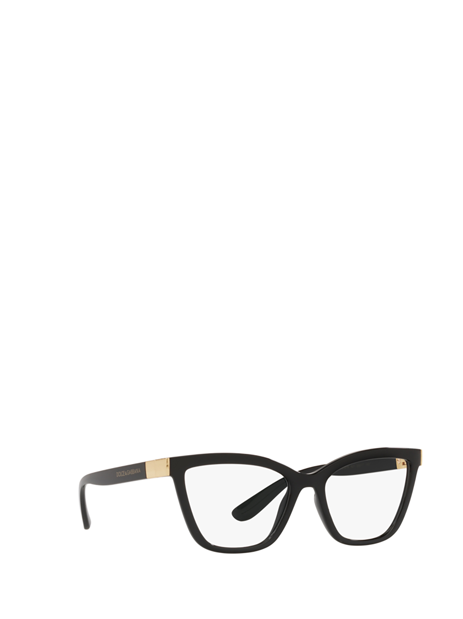 Dolce & Gabbana Logo Cat-eye Glasses In Black