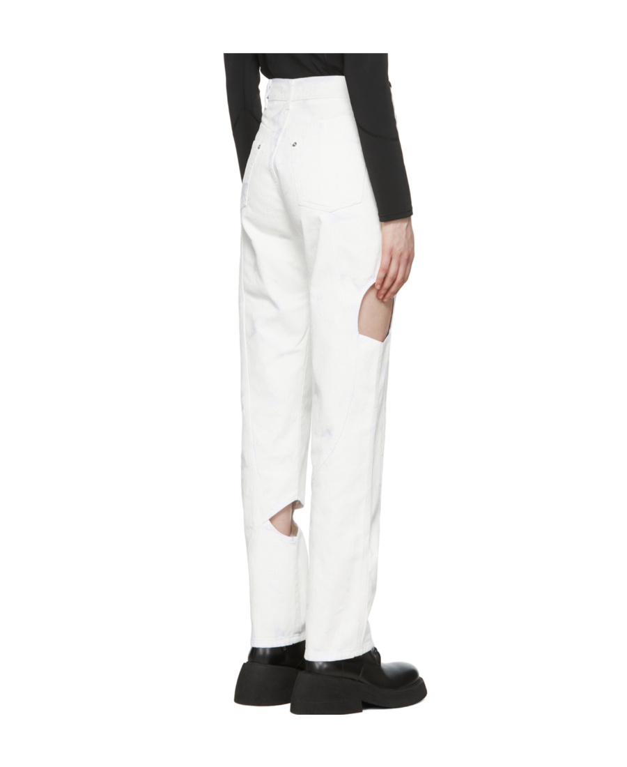 Heliot Emil Four-pocket Jeans In White