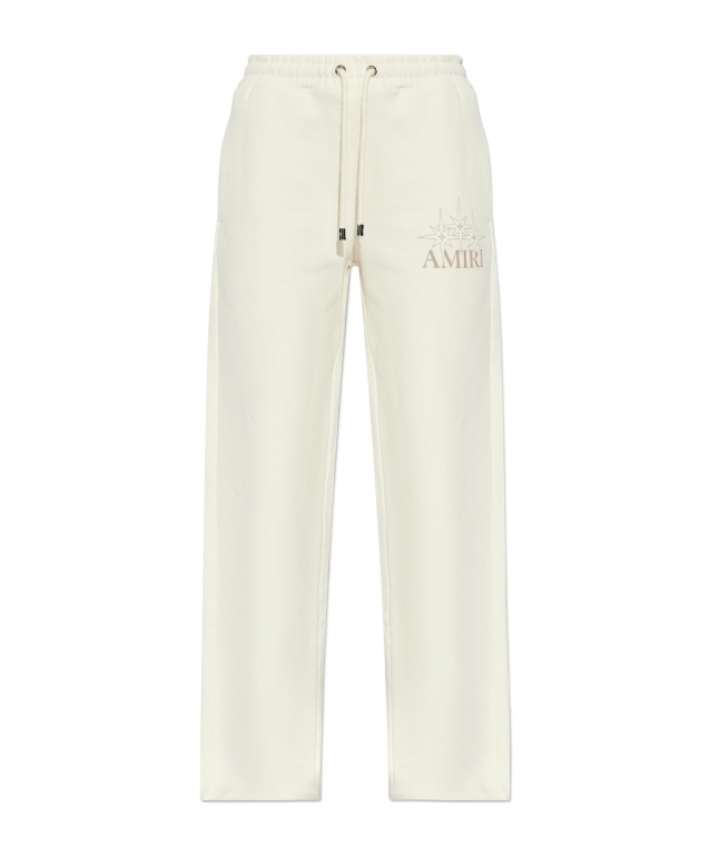 Amiri Elastic Waist Sweatpants In White