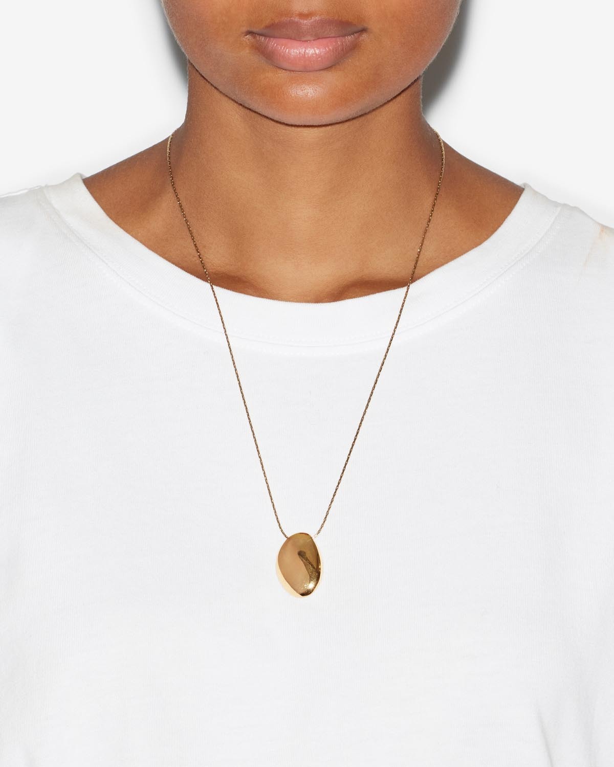 Isabel Marant Pendant Necklace In Yellow