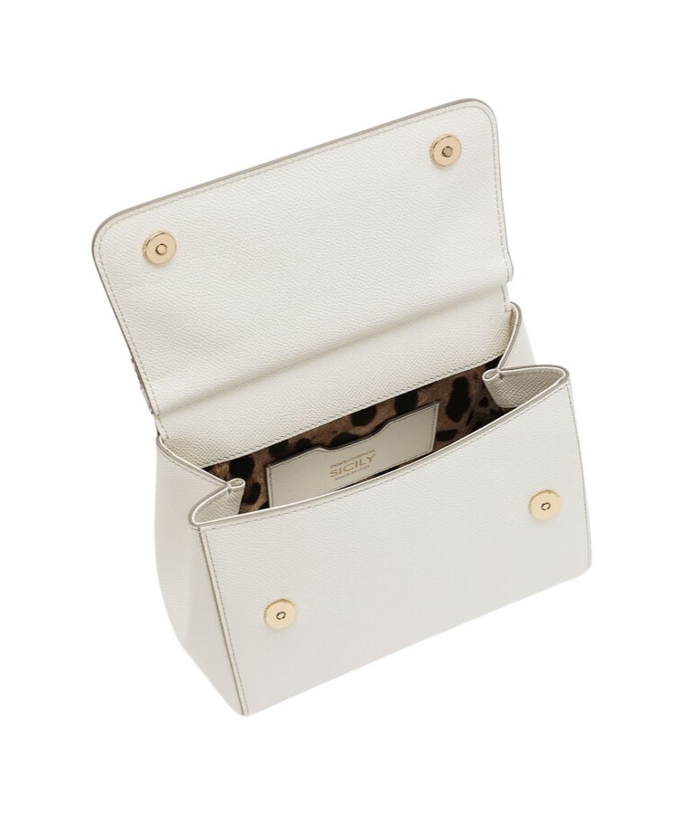 Dolce & Gabbana Medium Sicily Tote Bag In White