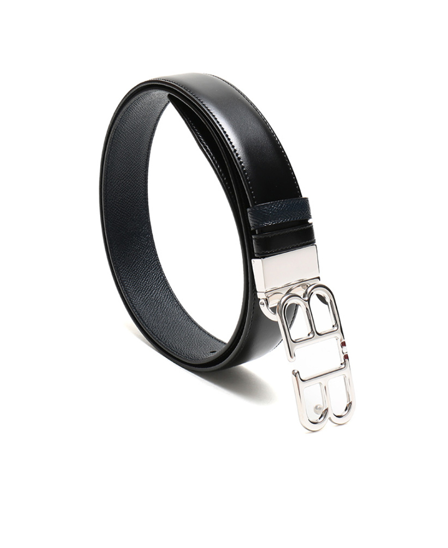 Shop Bally Logo Belt In Black