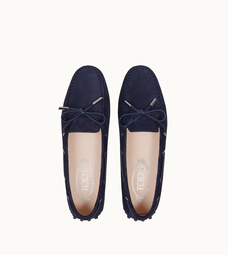 Tod's Gommino Driving Loafers In Blue