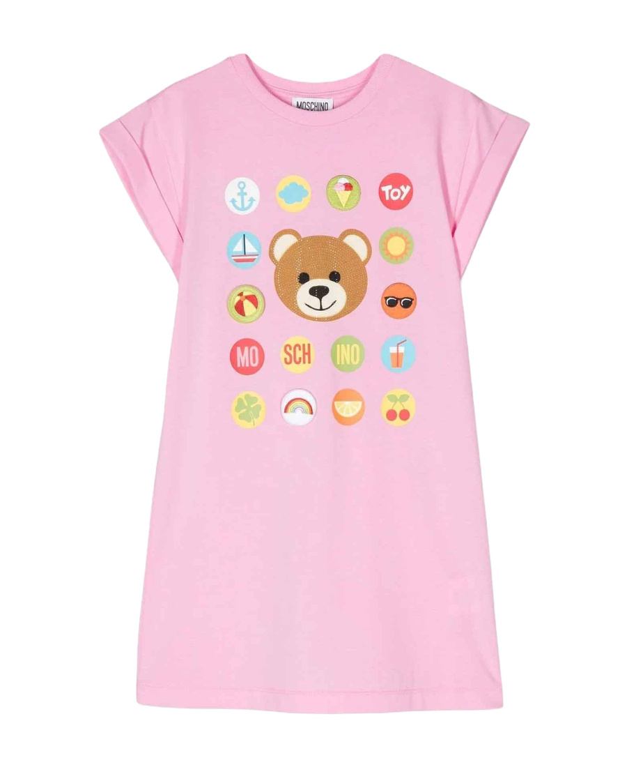 MOSCHINO LOGO PRINT T-SHIRT DRESS