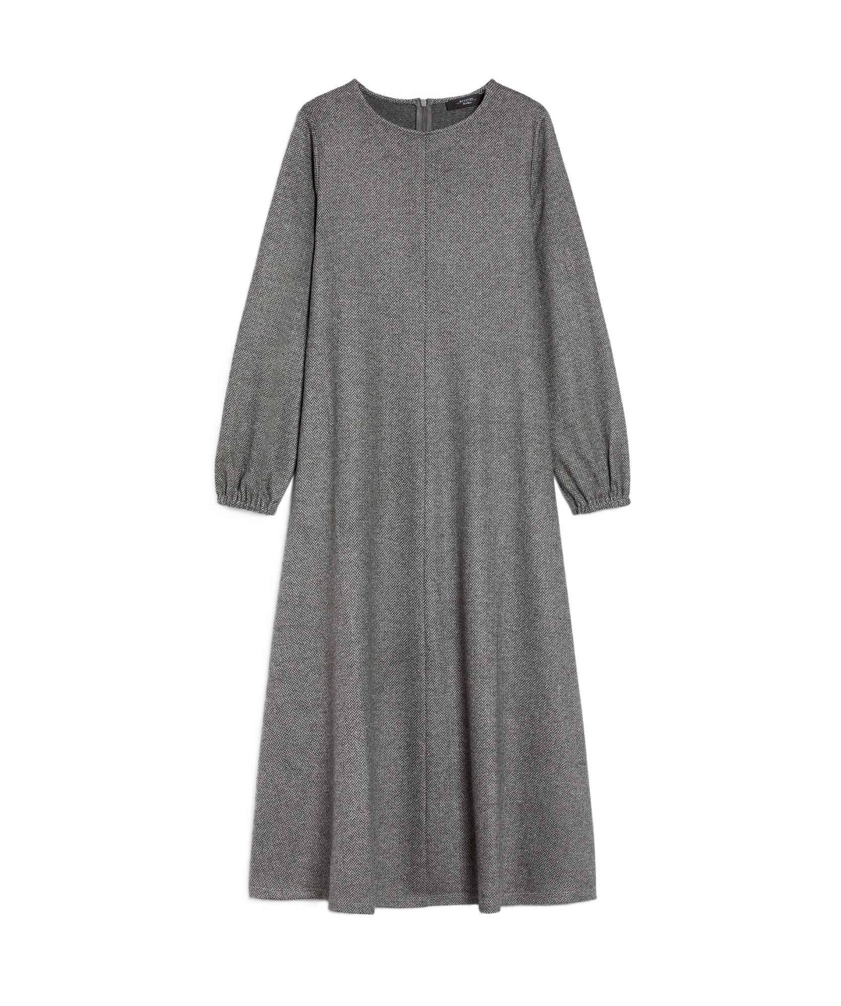 Weekend Max Mara Long-sleeved Dress In Gray