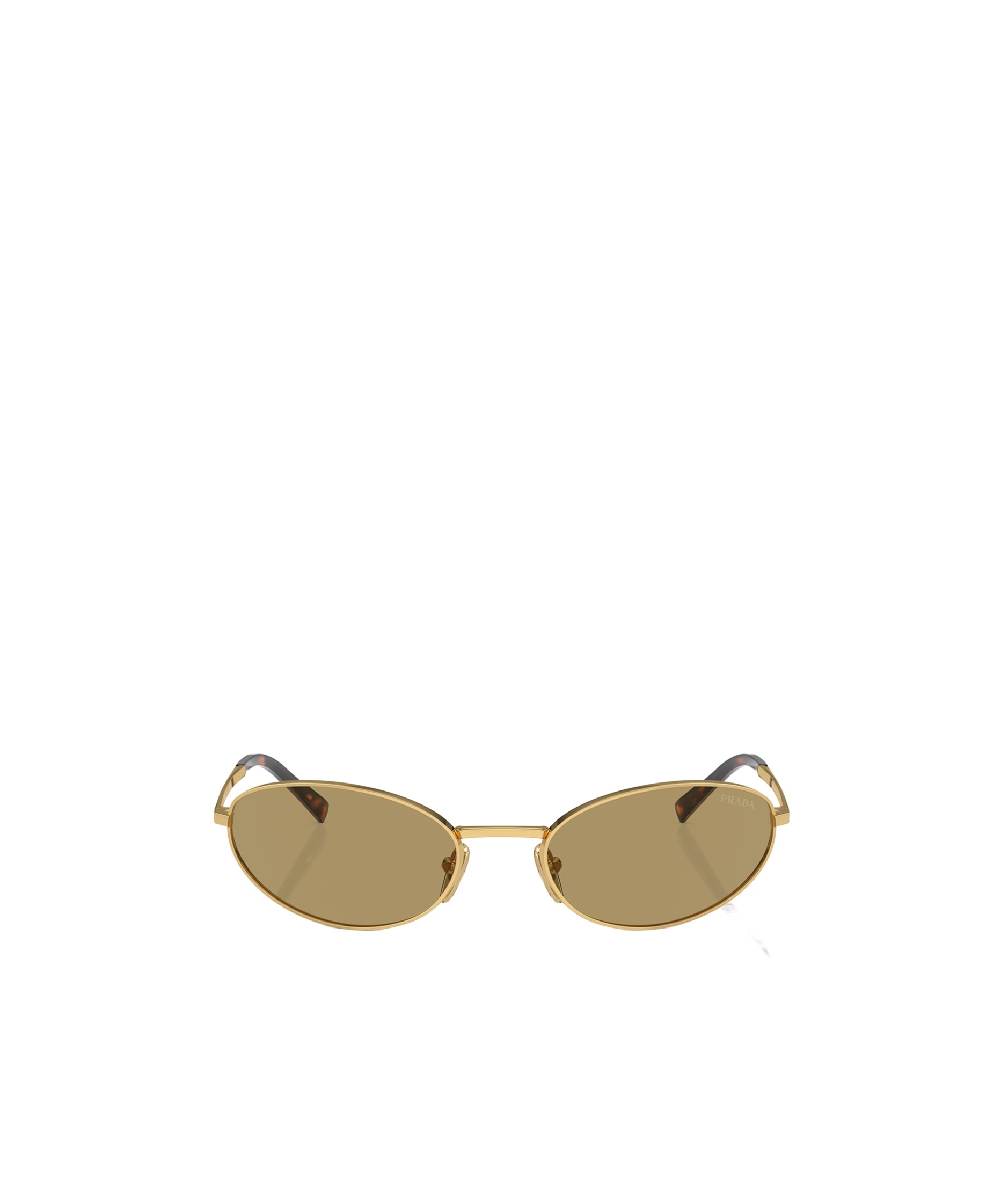 Prada Eyewear Oval Frame Sunglasses In Green