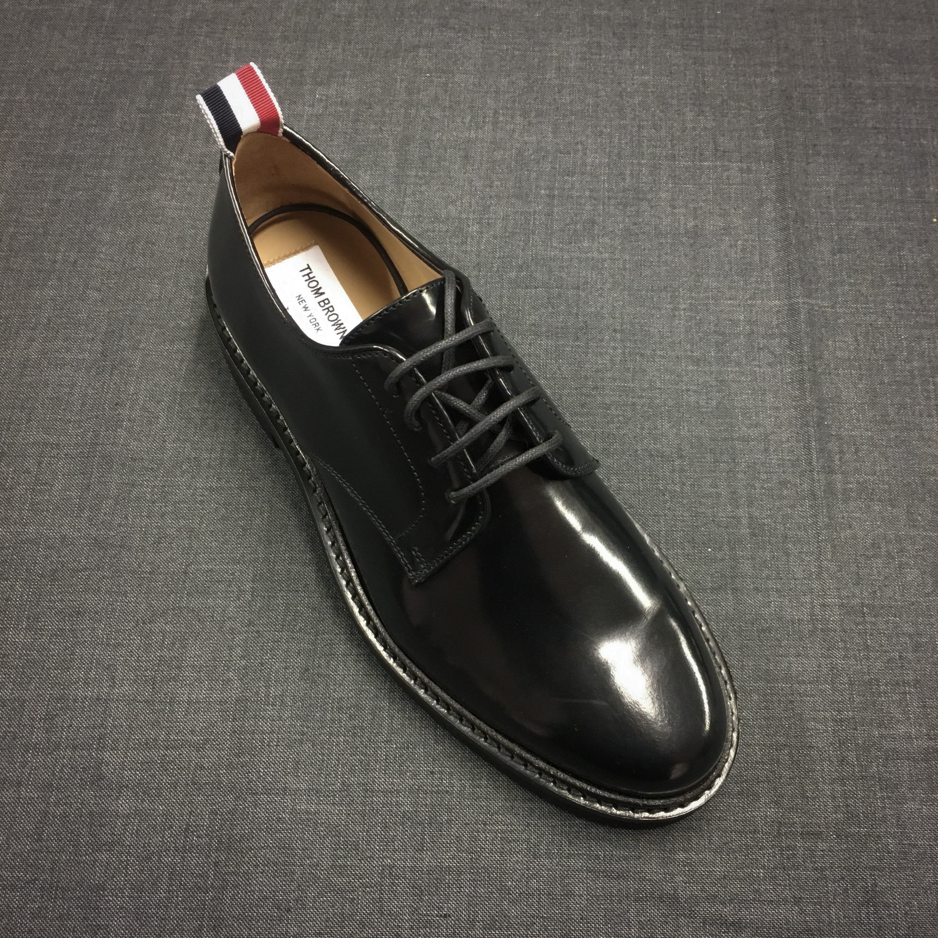 Thom Browne Uniform Lace-up Loafers In Black