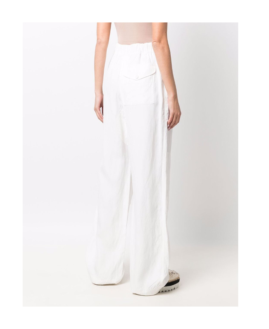 Stella Mccartney Drawstring Casual Trousers In White