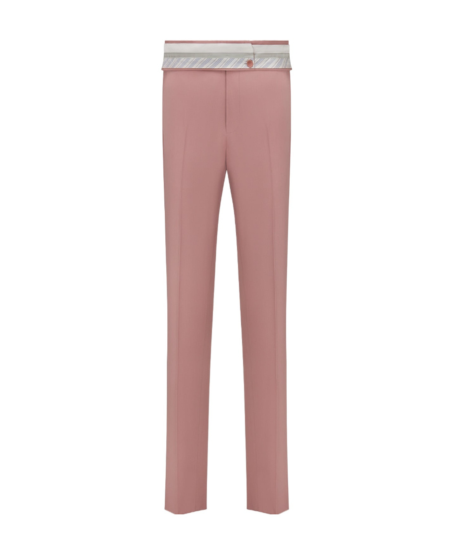 Dior Belt Folding Suit Trousers In Pink