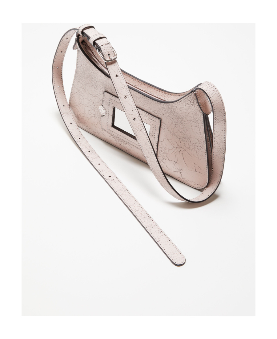 Acne Studios Mini Platt Leather Shoulder Bag In Pink