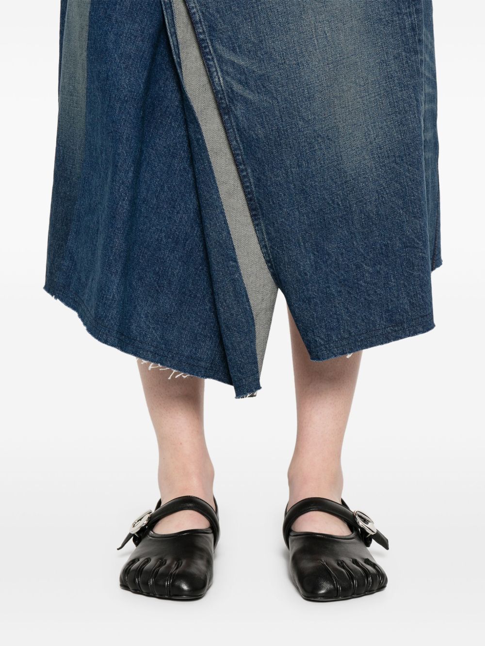 Junya Watanabe Skirt With Back Pockets And Contrast Stitching