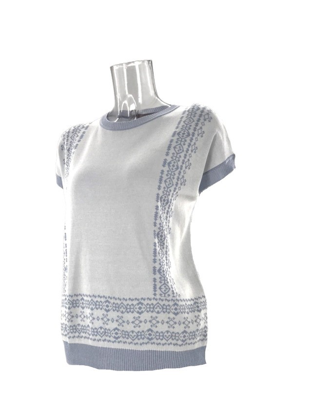 Max Mara Round Neck Sweater In White