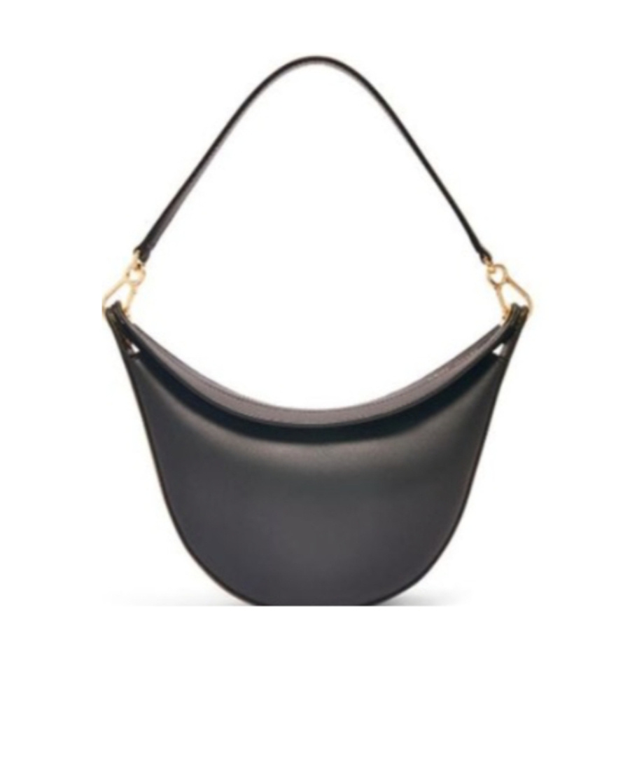 Loewe Small Luna Bag In Satin Calfskin In Black