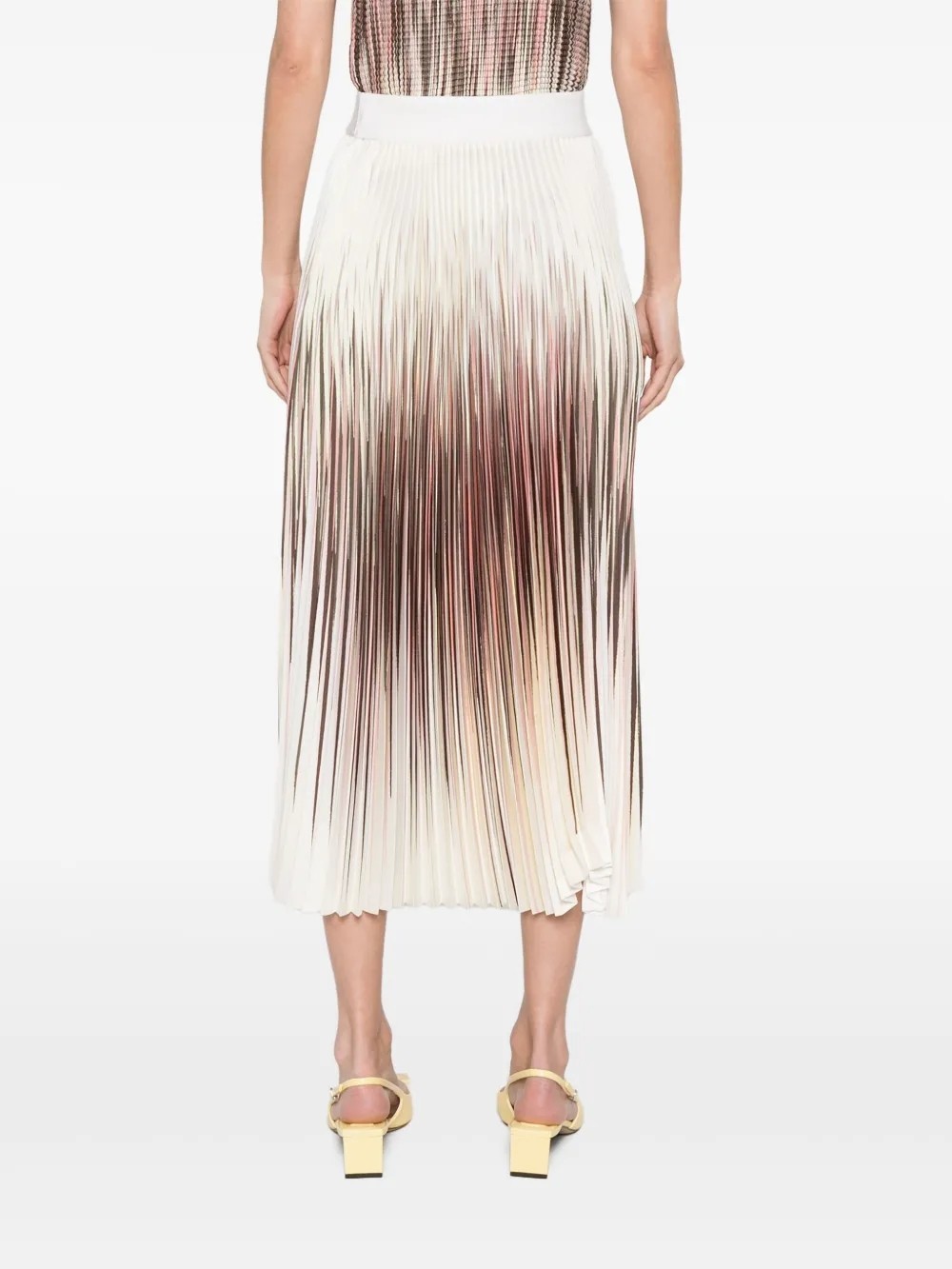 Herno Abstract Pattern Printed Midi Skirt