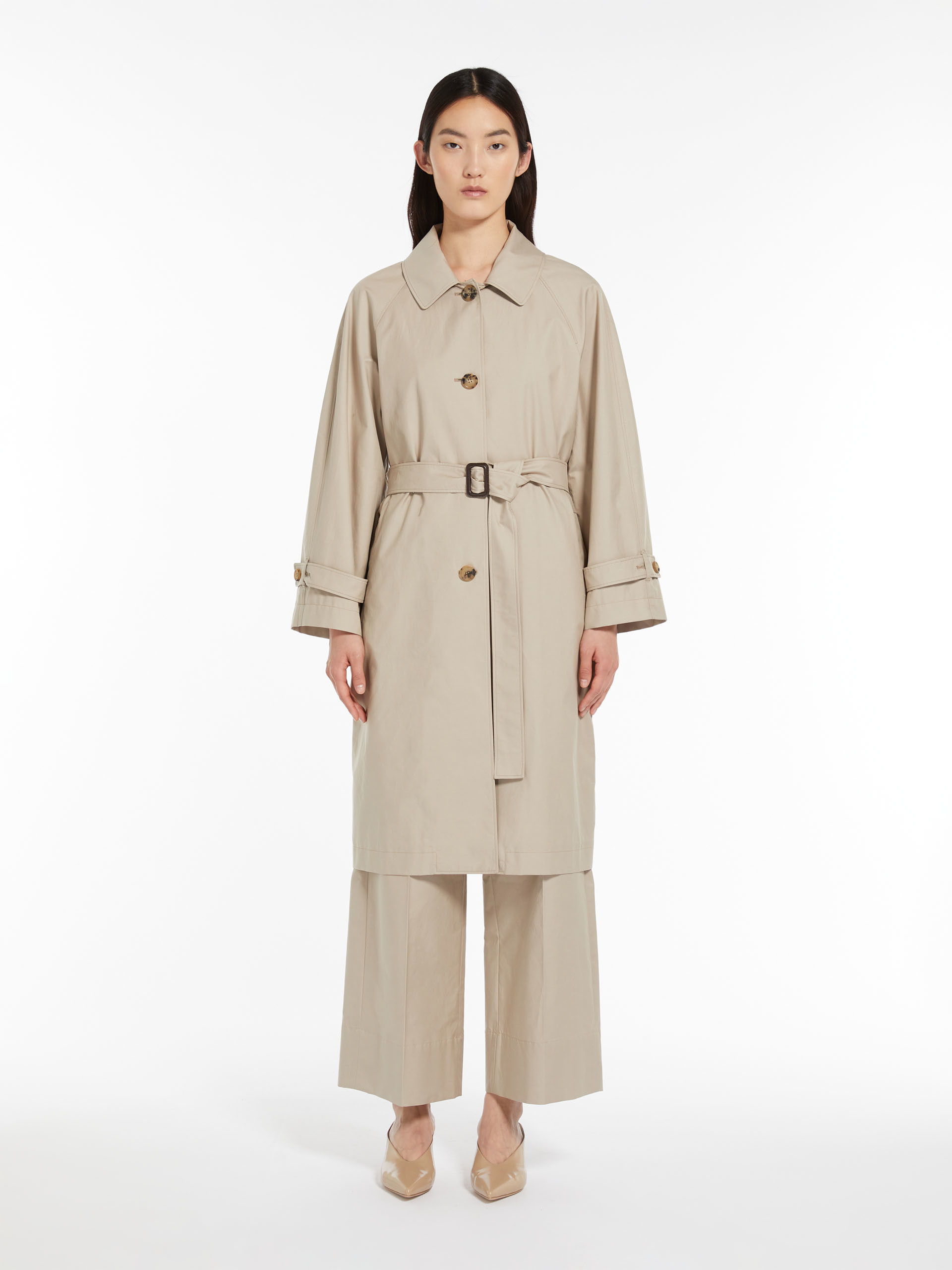 Max Mara Trench Monopetto In Nude